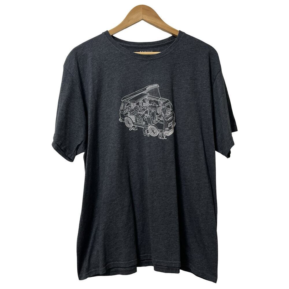 Mountain Hardwear Mens Volkswagen Bus Kombi Graphic‎ Cotton T Shirt Size XL Gray